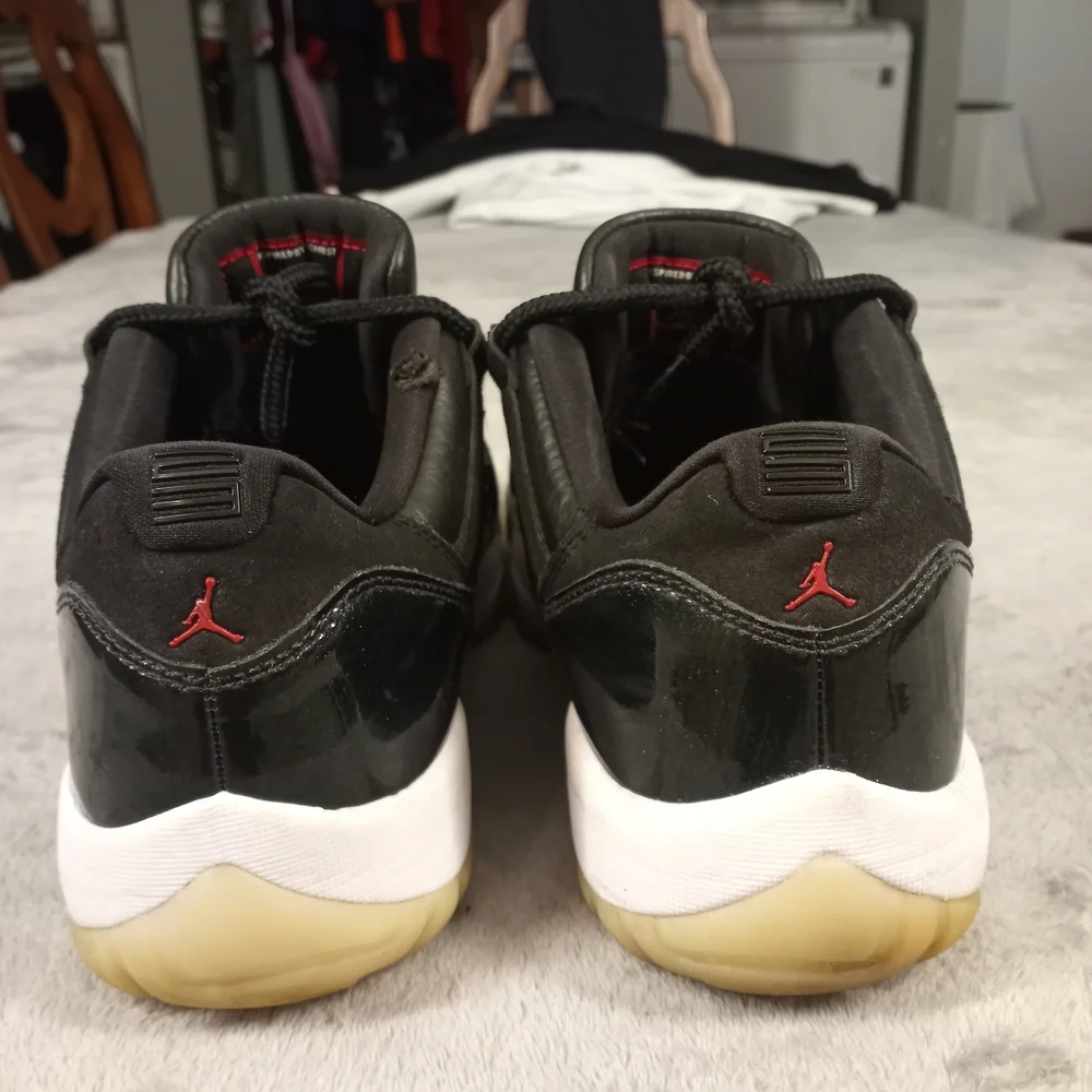 Jordan Retro Low  Basketball Shoes Size 11.5 Jordan Men's Black Sneakers - Picture 10 of 12